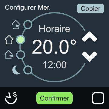 Eynrj - Schedule interface of a heating module